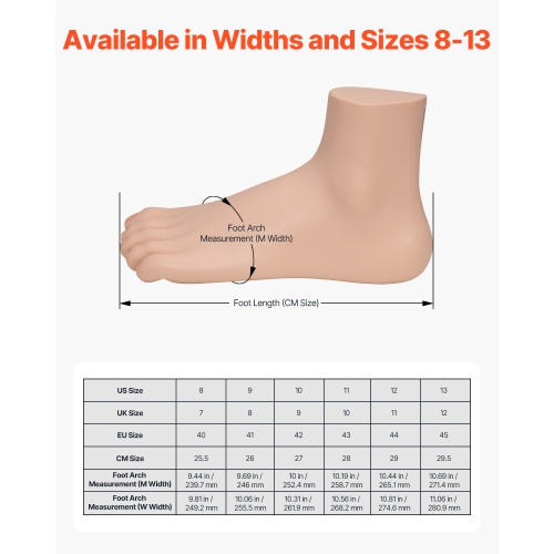 VEVOR US Size 11 Cross Training Shoes, M Width Sneakers, Wide Toe Box Shoes with Arch Support & Adjustable Lace-up, Training Shoes for Running,