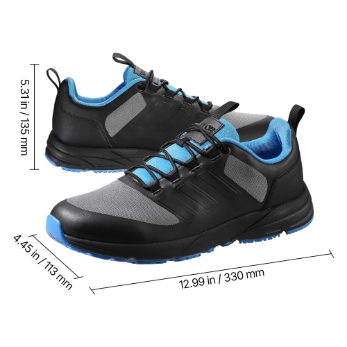VEVOR US Size 12 Cross Training Shoes, W Width Sneakers, Wide Toe Box Shoes with Arch Support & Adjustable Lace-up, Training Shoes for Running,