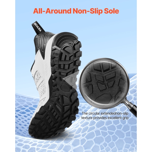 VEVOR US Size 10 Cross Training Shoes, M Width Sneakers, Wide Toe Box Shoes with Arch Support & Adjustable Lace-up, Training Shoes for Running,