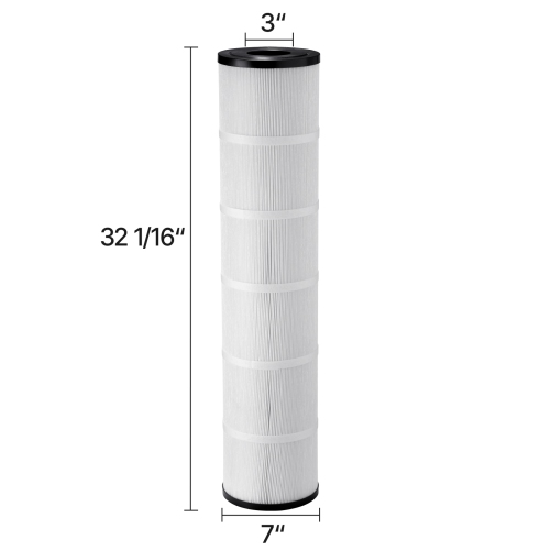 VEVOR 4x 130 Sq. Ft Pool Filter Cartridge, Spa Hot Tub Filter Cartridge Replacement, Compatible with Pentair CCP520, R173578, PCC130, Secure for Kids