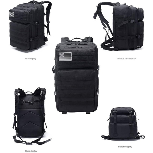 Hiking Backpack 45L Camouflage Army Backpack Military Tactical Assault Molle Backpack Hunting Trekking Backpack Waterproof Bug Out Bag, 13, One Size