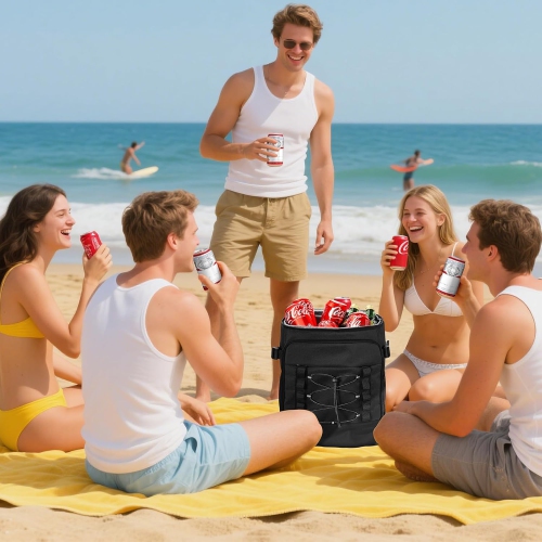 Cooler Backpack - 40 Cans Insulated Backpack Cooler for Men & Women, Portable 2 Leak Proof Compartments Coolers Bag for Beach Travel Picnic Lunch