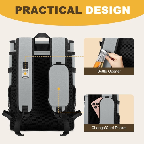 Cooler Backpack - 40 Cans Insulated Backpack Cooler for Men & Women, Portable 2 Leak Proof Compartments Coolers Bag for Beach Travel Picnic Lunch