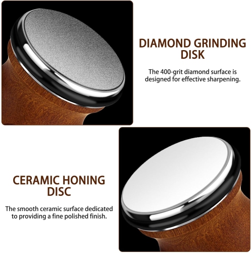 Rolling Knife Sharpener - Multi-Angle Sharpening System, 12°, 15°, 20°, 25° Suitable for A Variety of Knives