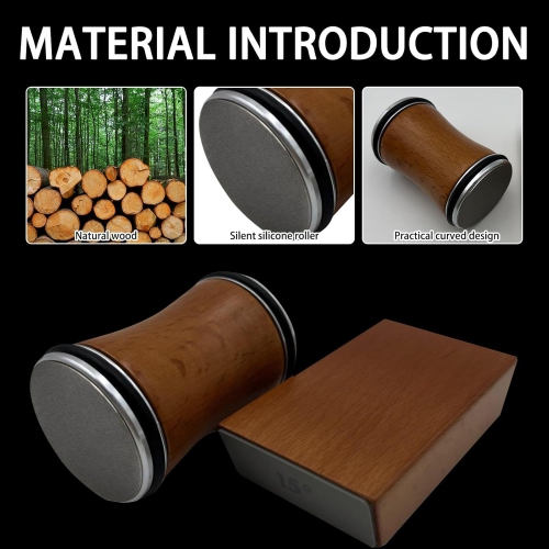 Rolling Knife Sharpener - Multi-Angle Sharpening System, 12°, 15°, 20°, 25° Suitable for A Variety of Knives