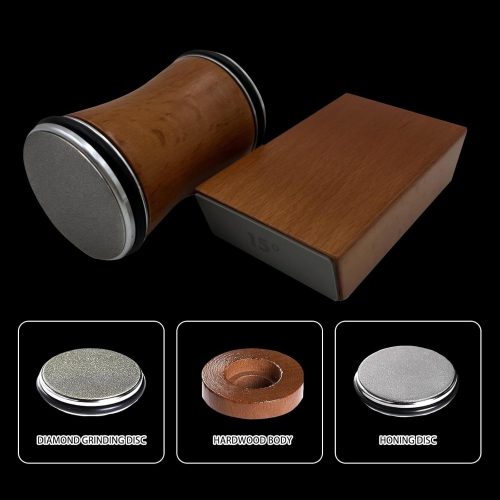 Rolling Knife Sharpener - Multi-Angle Sharpening System, 12°, 15°, 20°, 25° Suitable for A Variety of Knives