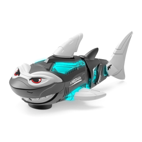 GREEN SCENIC  Electric Remote Control Shark Fish Toy, Crawling And Lighting Up, Perfect for Boys And Girls, Christmas And New Year Gift -