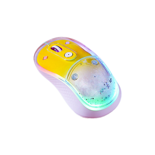 GREEN SCENIC  Colorful Portable Wireless Mouse – 2.4G Wireless/bluetooth Dual-Mode Mouse, 4-Level Dpi Settings, Silent Click, Comfortable Grip