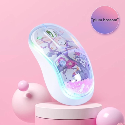 GREEN SCENIC  Mini Wireless Mouse - 2.4G And Bluetooth Dual-Mode, 4 Dpi Settings, Silent Operation, Ergonomic Design, USB-C Charging Port, And Long