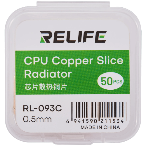 Replacement RL-093C Chip Heat Sink Copper Sheet / 0.5MM (Relife)