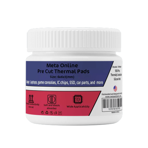Replacement Pre Cut Thermal Pads Mosfet Coil (100 Pack) (Meta Online)