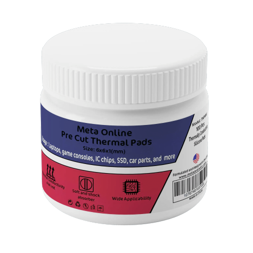 Replacement Pre Cut Thermal Pads Mosfet Coil (100 Pack) (Meta Online)