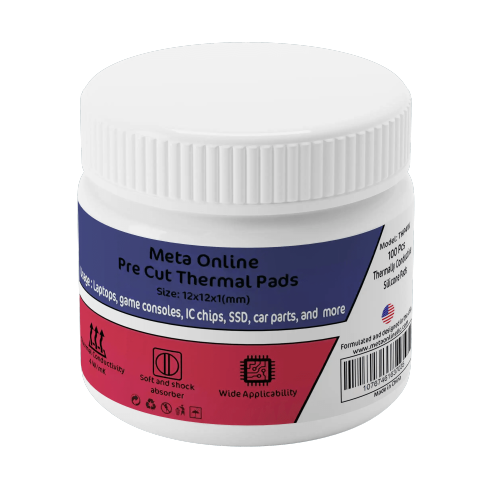 Coussinets thermiques précoupés de rechange SSD-RAM - IC (paquet de 100) (Meta Online)
