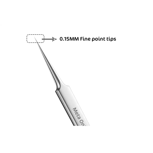 Replacement Micro Soldering Straight Ultra-Fine Tip Tweezer Non-Magnetic ESD Safe (Meta Online)