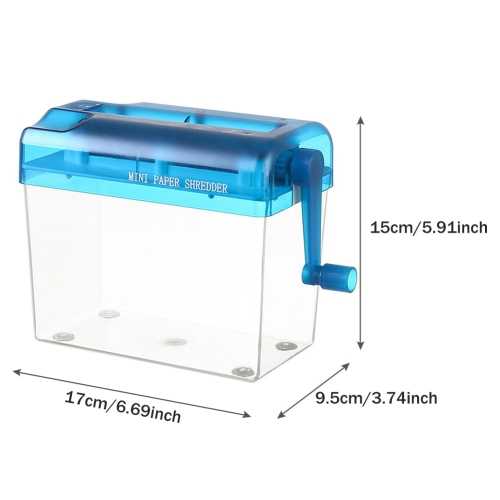 Mini-déchiqueteuse manuelle,Déchiqueteuse manuelle Déchiqueteuse pour documents Classeur pour bureau d'école,Coupe-papier à la main pour
