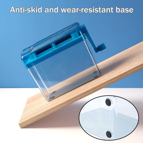 Mini-déchiqueteuse manuelle,Déchiqueteuse manuelle Déchiqueteuse pour documents Classeur pour bureau d'école,Coupe-papier à la main pour