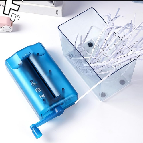 Mini-déchiqueteuse manuelle,Déchiqueteuse manuelle Déchiqueteuse pour documents Classeur pour bureau d'école,Coupe-papier à la main pour