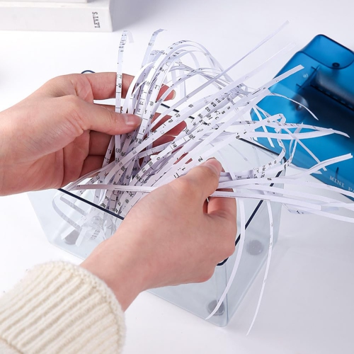 Mini-déchiqueteuse manuelle,Déchiqueteuse manuelle Déchiqueteuse pour documents Classeur pour bureau d'école,Coupe-papier à la main pour