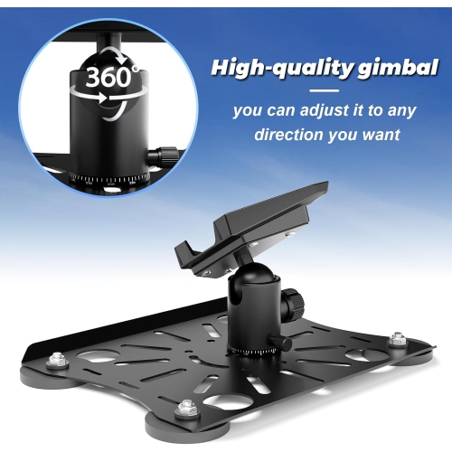 Starlink Mini Car Roof Mount, L Starlink Mini Magnetic Quick Release Mount with Adjustable Pan-Tilt, Magnet Mounting Kit/Accessories Suitable for RV,