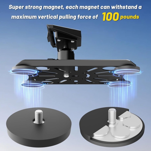 Starlink Mini Car Roof Mount, L Starlink Mini Magnetic Quick Release Mount with Adjustable Pan-Tilt, Magnet Mounting Kit/Accessories Suitable for RV,