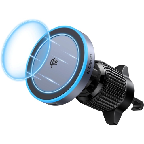 U Qi2 15W for MagSafe Car Mount Charger, Compatible with MagSafe Car Charger Fast Charging, Air Vent Magnetic Car Phone Holder Mount, Wireless Car