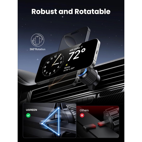 U Qi2 15W for MagSafe Car Mount Charger, Compatible with MagSafe Car Charger Fast Charging, Air Vent Magnetic Car Phone Holder Mount, Wireless Car
