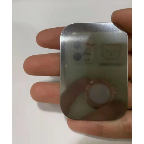 S Replacement Metal Plates Set for Magnetic Car Mount, Wall, Phone Holder. 4 Large Silver Iron Discs Without Holes for Magnets. 3M Adhesive Thin