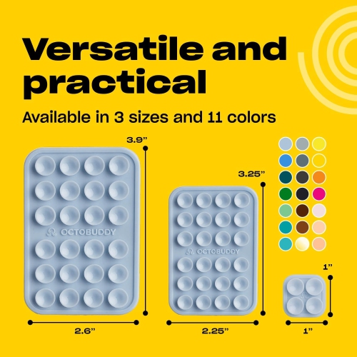 O MAX Silicone Suction Phone Case Adhesive Mount Compatible with iPhone and Android, Anti-Slip Hands-Free Mobile Accessory Holder for Selfies and