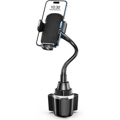 Z Car Phone Holder, Dual 360° Rotate Gooseneck Cup Holder Phone Mount for Car, Flexible Cell Phone Holder Car Compatible with iPhone 16 Pro