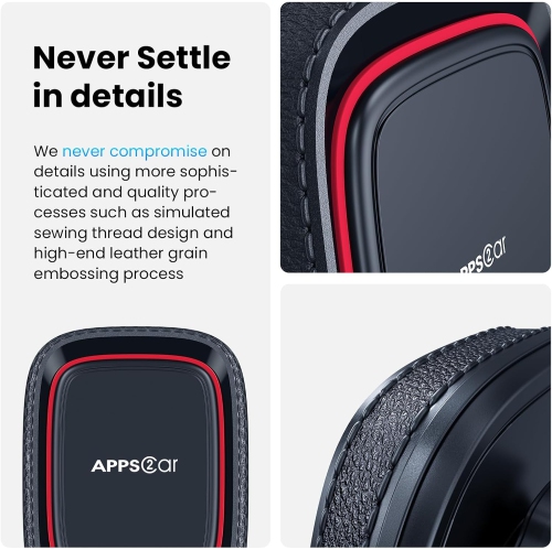 A Magnetic Phone Car Mount, Dashboard Windshield Industrial-Strength Suction Cup Car Phone Mount Holder with Adjustable Telescopic Arm,6 Strong