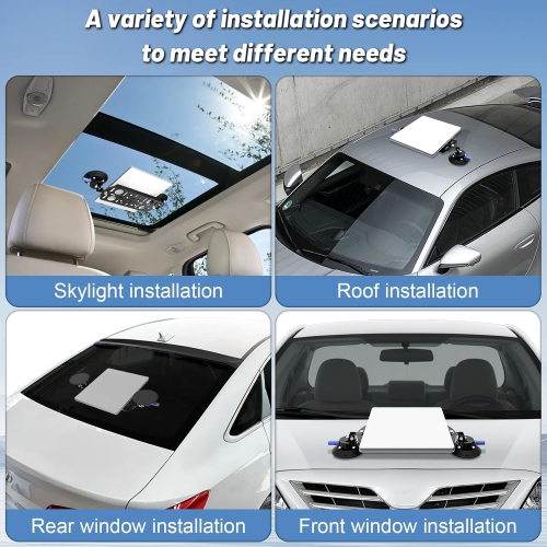 Adjustable Starlink Mini Mount, Starlink Mini Car Mount with Suction Cup, Starlink Mini Sunroof Suction Cup Mount, Starlink Mini Mounting Kit,