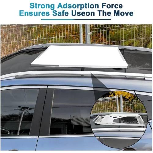 Starlink Gen 3 Flat Mount Kit, Stainless Steel Starlink Standard Dish Magnetic Quick Release Roof Mount Kit for RV, Vans, Boat, Truck