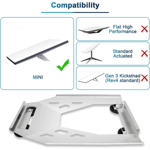 Starlink Gen 3 Flat Mount Kit, Stainless Steel Starlink Standard Dish Magnetic Quick Release Roof Mount Kit for RV, Vans, Boat, Truck