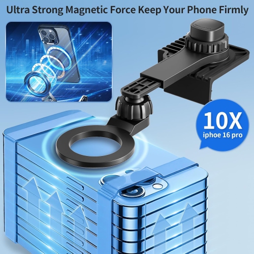 T Magnetic Phone Mount for Tesla Model Y Juniper Model 3 Highland Cybertruck for MagSafe(Strongest Magnet Power) Screen Phone Mount for Tesla Model