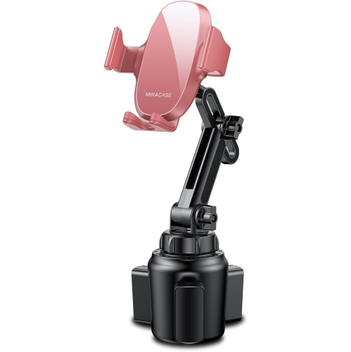 M Universal Cup Phone Holder for Car, [Upgraded Version] Adjustable Long Neck Car Cup Holder Phone Mount Cradle Friendly Compatible with iPhone