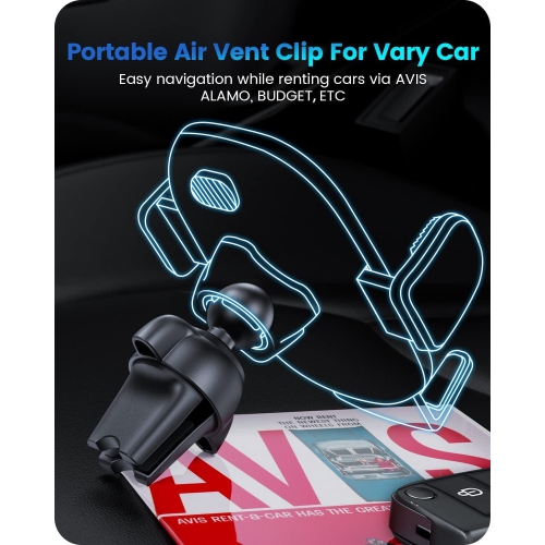 O 3-in-1 Suction Cup Phone Holder Windshield/Dashboard/Air Vent, Dashboard & Windshield Suction Cup Car Phone Mount with Strong Sticky Gel Pad,
