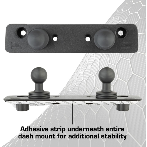 B Dash Mount Cell Phone Holder Compatible with 2013-2018 RAM Truck & 2019+ RAM 1500 Classic 20mm Ball Mount - Compatible with iPhone and Android