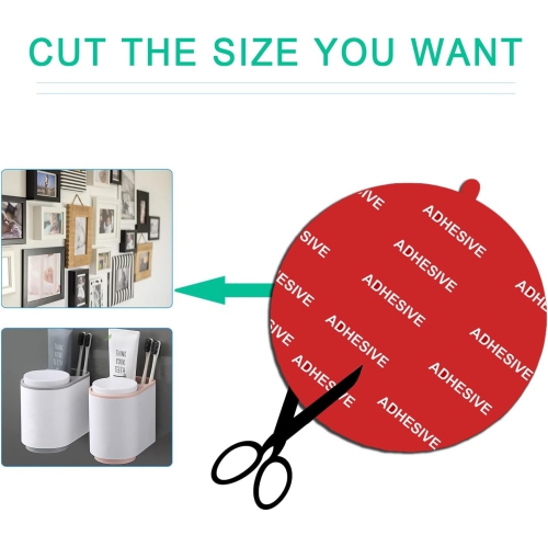 4 Pack 2.76(70mm) Very High Bond Sticky Adhesive Replacement,Circle Double Sided Pads Gule for Dashboard/Windshield Suction Cup Phone Holder Car DVR