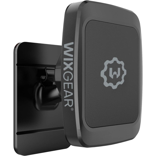 Magnetic Phone Car Mount, W Universal Stick On Dashboard Magnetic Car Mount Holder, for Cell Phones and Mini Tablets with Fast Swift-snap Technology,