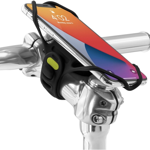 (B) Bike Tie Pro 4 Bike Ph Mount Bicycle Ph Holder for Stem Mounting 4.7-7.2 Phs, Ultra Light Ph Shock-Proof Mount for Bike Motorcycle, Designed for