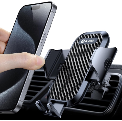 A Phone Holder Car Vent, [Military Sturdy, Firmly Grip & Never Slip] Car Phone Holder Mount Universal Vent Cell Phone Holder Car, Fit for iPhone 16