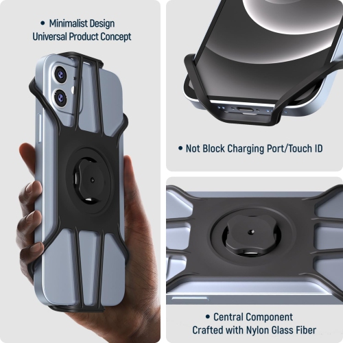 S Phone Silicone Adapter - Quick Install, Secure Connection, Durable Design - Compatible with C-Series(1st or 2nd Generation) All Mounts