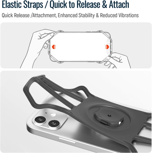 S Phone Silicone Adapter - Quick Install, Secure Connection, Durable Design - Compatible with C-Series(1st or 2nd Generation) All Mounts