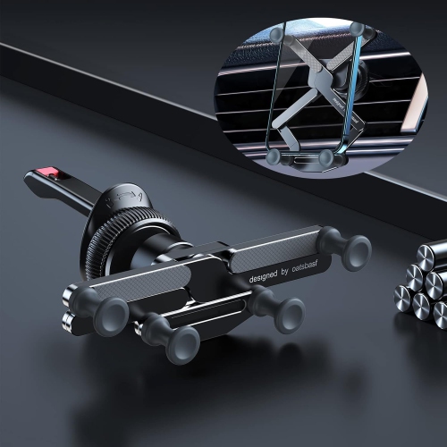 O Car Phone Holder Mount 2023 Upgrade Gravity Car Phone Mount, Hands Free Phone Holder, Gravity Air Vent Car Mount, Suitable for Mobile Phones Under