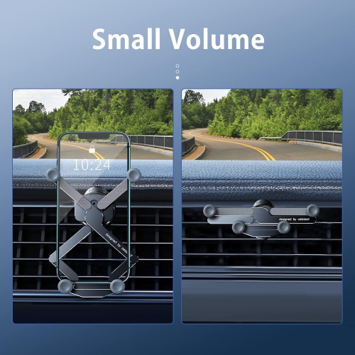 O Car Phone Holder Mount 2023 Upgrade Gravity Car Phone Mount, Hands Free Phone Holder, Gravity Air Vent Car Mount, Suitable for Mobile Phones Under