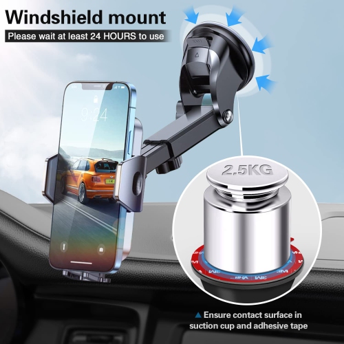 Sticky Adhesive Replacement for Dashboard Suction Cup Mount, 80mm V 4pcs 3M VHB Circle Double-Sided Extra Strong Adhesive Sticker Tapes for