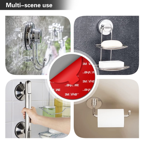 Sticky Adhesive Replacement for Dashboard Suction Cup Mount, 80mm V 4pcs 3M VHB Circle Double-Sided Extra Strong Adhesive Sticker Tapes for