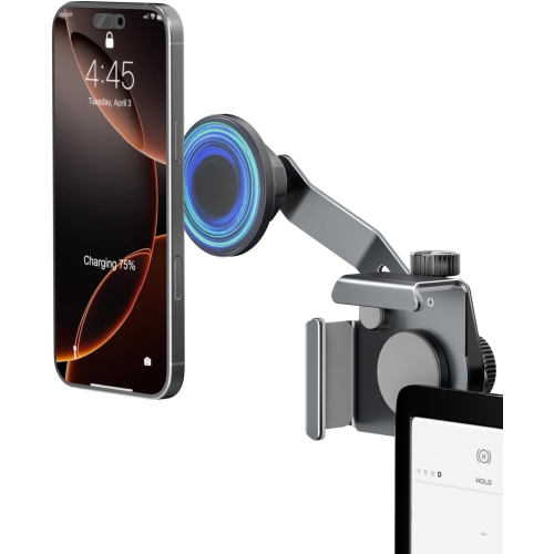 OECECA  C Tesla Model Y/3 Phone Mount, ?extendable Metal Holder? Design for Magsafe Car Accessories for Iphone, Magnetic Mobile Phone Holders, Strong