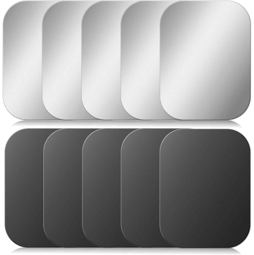 B 10 Pcs Adhesive Thin Metal Plates, Magnet Phone Metal Plate for Magnetic Mount, Metal Plates for Phone Case, Metal Plate for Car Metal Plates f