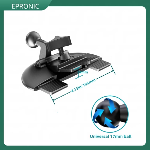 E Portable Car GPS Mount, 17.2mm Ball Adapter CD Slot for Phone Holder, Magnetic Mount, Compatible with 7-10.26 inch Monitors, Adjustable Telescopic